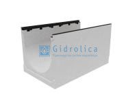 Лоток водоотводный бетонный коробчатый (СО-300мм), с чугунной насадкой КU 100.39,9 (30).42(35) - BGZ-S, № 5-0