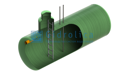 Топливная емкость Gidrolica Tank Fuel/горизонтальный вариант/4010х12500