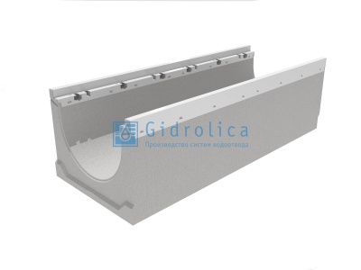 Лоток водоотводный бетонный коробчатый (СО-300мм), с оцинкованной насадкой КU 100.39,9 (30).62(55) - BGZ-V, № 45-0 Лоток водоотводный бетонный коробчатый (СО-300мм), с оцинкованной насадкой КU 100.39,9 (30).62(55) - BGZ-V, № 45-0