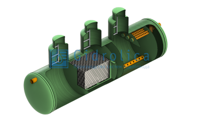 Gidrolica LOS-System 3/пескоотделитель-бензомаслоотделитель-сорбционный фильтр/2