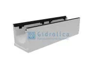 Лоток водоотводный бетонный коробчатый (СО-200мм), с чугунной насадкой КU 100.29,8 (20).47(40) - BGZ-S, №35-0