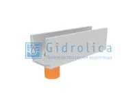 Лоток водоотводный бетонный коробчатый (СО-200мм), с водосливом КUв 100.29,8(20).29,5(22,5)-BGU, № 0